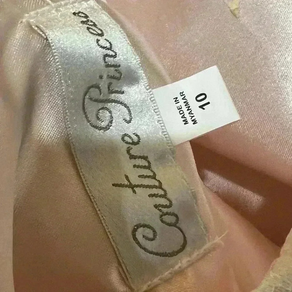 GIRLS PINK LACE DRESS PRINCESS DRESS SIZE 10 like new - Picture 5 of 10